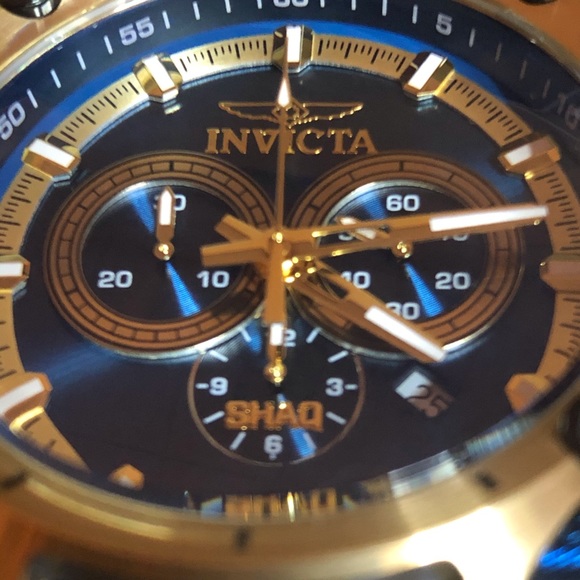 Gold and blue Shaq Invicta Watch - Picture 3 of 6
